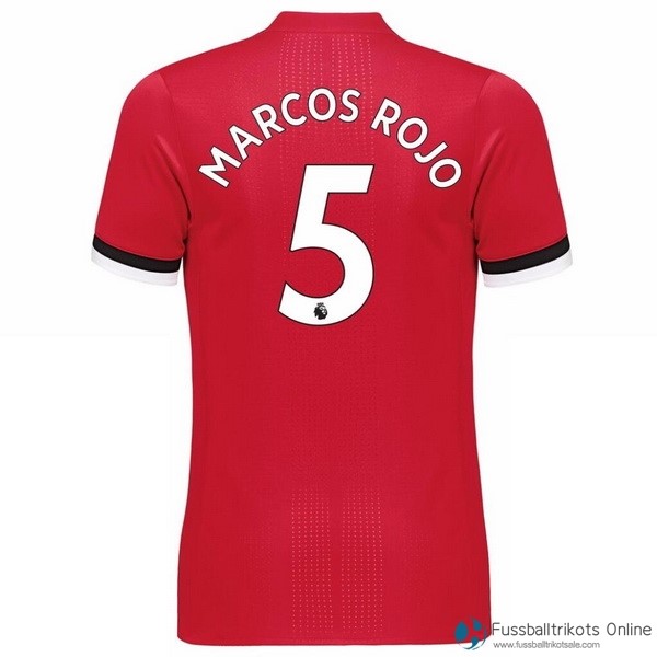 Manchester United Trikot Heim Marcos 2017-18 Fussballtrikots Günstig